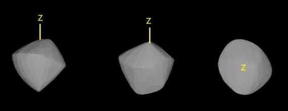 소행성 파에톤의 볼록모형