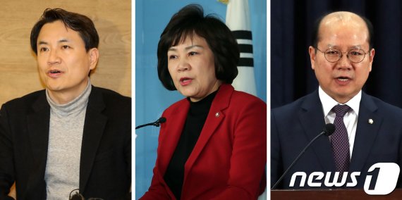 '5·18 망언'으로 논란을 빚고 있는 자유한국당 김진태(왼쪽부터), 김순례, 이종명 의원 (뉴스1 DB)2019.2.14/뉴스1