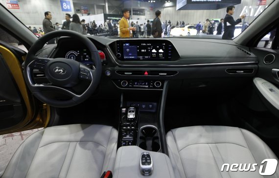 신형 쏘나타 내부. 2019.3.21/뉴스1 © News1 안은나 기자