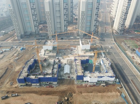 서울대 시흥스마트캠퍼스 공사현장. 사진제공=시흥시