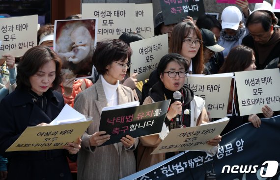 "여성승리"vs"생명권침해"…'낙태죄' 판결에 대구도 반응 교차