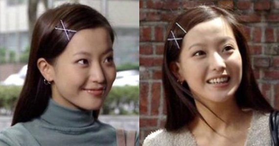 1999년 드라마 '안녕 내사랑'에서 배우 김희선이 실핀을 X자로 연출했다. © 뉴스1