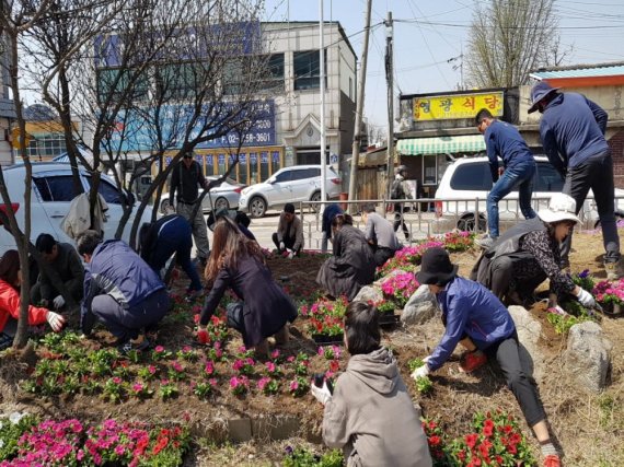 고양시 덕양구 화전동 2019고양국제꽃박람회 손님맞이 준비. 사진제공=고양시