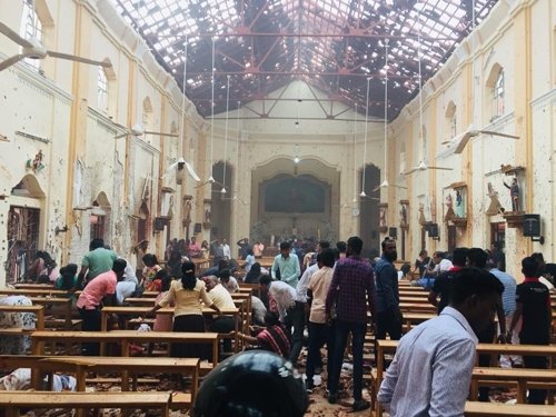 스리랑카의 교회와 호텔에서 잇따라 폭발이 발생해 최소 42명이 숨지고 280명이 부상을 입었다./사진=연합뉴스