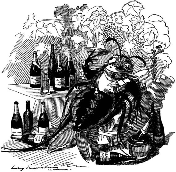 1800년대 말 필록세라가 프랑스 포도농장을 초토화시키자 프랑스의 한 신문이 이를 풍자한 카툰. (사진=위키피디아)