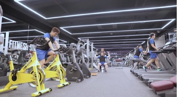 메디힐 빌딩 지하 피트니스 센터(엘앤피코스메틱 제공)© 뉴스1