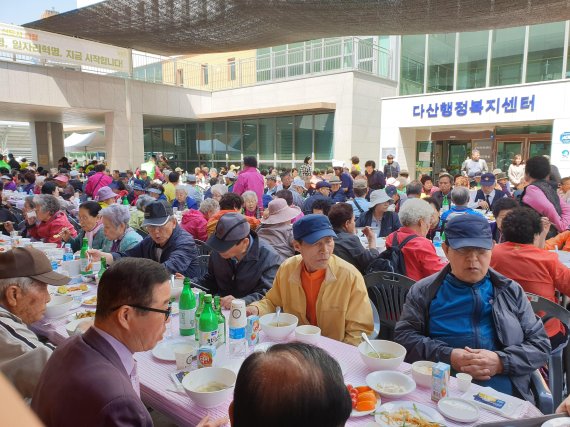 남양주시 다산행정복지센터 경로잔치. 사진제공=남양주시