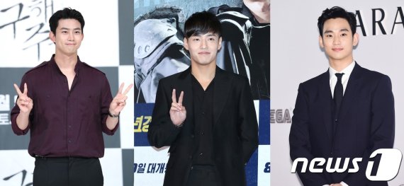 (왼쪽부터) 옥택연, 강하늘, 김수현 © 뉴스1