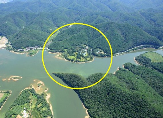 대암댐과 롯데별장(원안) /사진=울산시