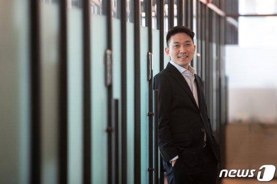 기동훈 메디스태프 대표는 응급의학과 전문의 출신 스타트업 창업가다. 기 대표는 뉴스1과 인터뷰에서 "의학적인 전문성을 비즈니스에 접목해 국내에 성공적인 모델을 만들고 싶다"고 말했다./뉴스1 © News1 이승배 기자