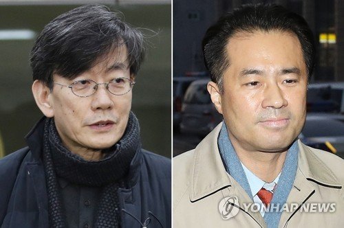 손석희 JTBC 대표이사(왼쪽)와 프리랜서 기자 김웅 [연합뉴스DB] /사진=연합뉴스