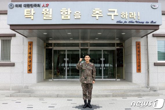 육군 과학화전투훈련단 전문대항군연대 소속 구교욱 일병(23). © News1