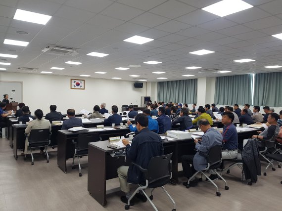 10일 남양주시 진접읍 이·통장 대상 A형 간염 예방 홍보교육. 사진제공=남양주시