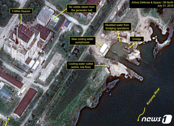 북한 영변 핵시설(출처=38노스) © News1