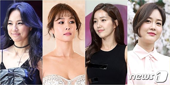 이효리(왼쪽부터) 옥주현 이진 성유리 © 뉴스1 DB /사진=뉴스1