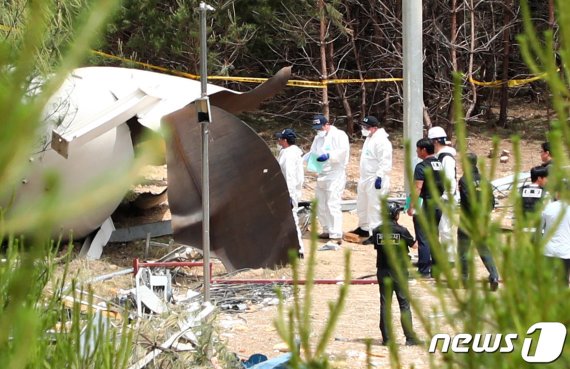 강릉 폭발사고 현장감식. (뉴스1 DB) © News1