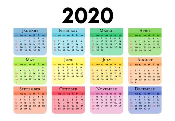 2020년 달력. 사진=게티이미지