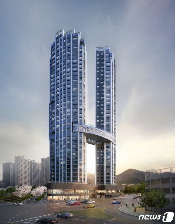 광주 서구 농성동에 들어설 '빌리브 트레비체' 조감도.(신세계건설 제공)2019.6.3/뉴스1 © News1