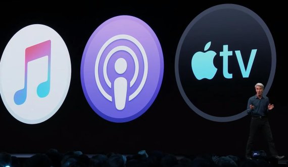 크레이그 페더리기(Craig Federighi) 애플 수석부사장은 "아이튠즈가 애플뮤직, 애플팟캐스트, 애플TV 등 3가지로 나뉘어 서비스된다"고 강조했다.