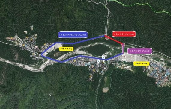 9일 속초시는 설악동 B.C지구를 순환할 수 있는 총 2.7km의 설악동 순환산책로 조성 사업을 가을단풍 시즌 이전인 9월까지 마무리 할 계획이다 고 밝혔다. 사진=속초시 제공