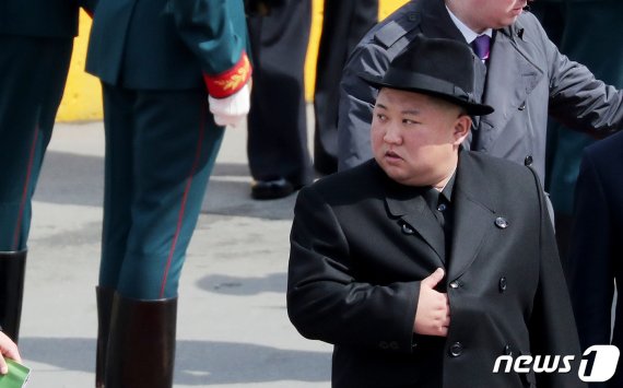 김정은 북한 국무위원장. 2019.4.26/뉴스1 © News1 이재명 기자