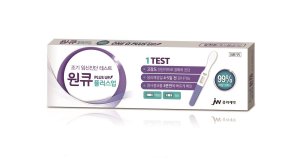 JW중외제약, 조기 임신진단 테스트기 '원큐 플러스업' 약국 판매