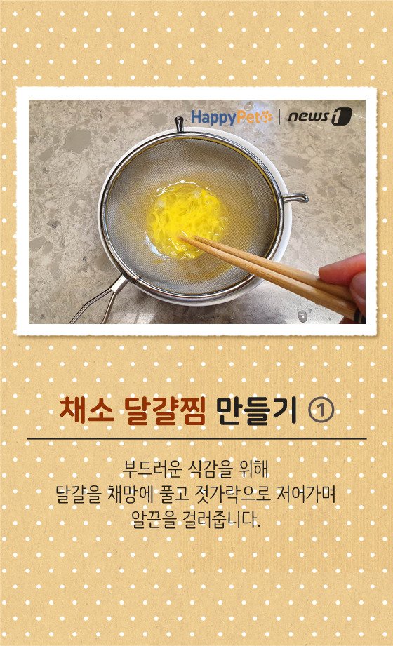 [펫카드] 강아지 간식 '채소 달걀찜' 만들기