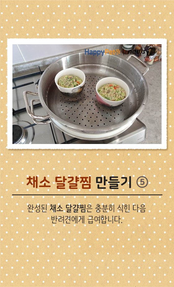 [펫카드] 강아지 간식 '채소 달걀찜' 만들기