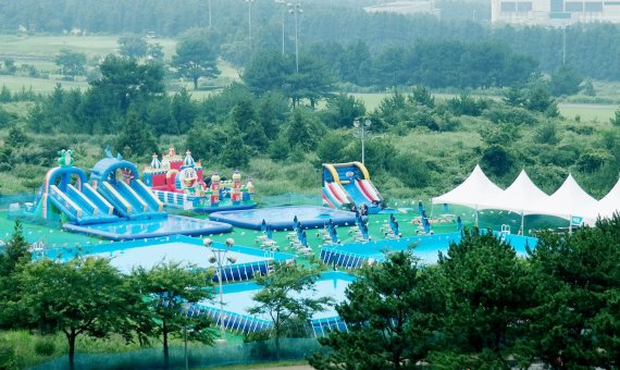 한화리조트 제주 에어바운스 수영장