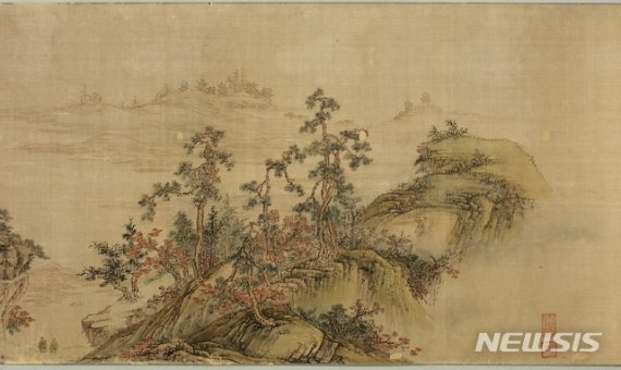 이인문 필 강산무진도 도입부