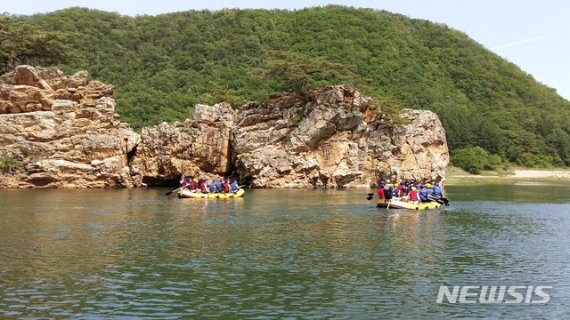 코스 반환점인 배바위