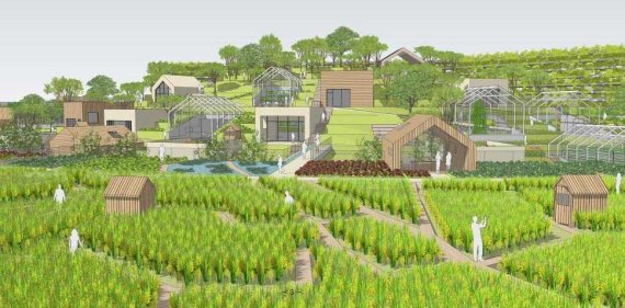 서울시가 2021년까지 서울 마곡동에 건설할 농업공화국 조감도.