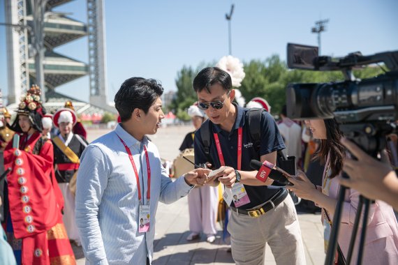 정사무엘 단장, 亞문명대회 공로로 中 정부 표창