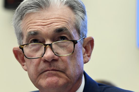 Federal Reserve Chairman Jerome Powell testifies before the House Financial Services Committee on Capitol Hill in Washington, Wednesday, July 10, 2019. (AP Photo/Susan Walsh) /뉴시스/AP /사진=