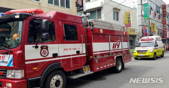 【제주=뉴시스】소방차. (사진=뉴시스DB)