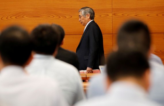 구로다 하루히코 일본은행(BOJ)총재. 로이터 뉴스1