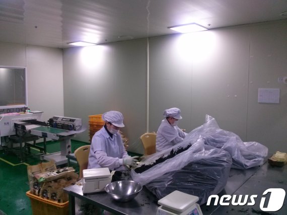 부산 기장 미역 생산업체(부산본부세관 제공)© 뉴스1