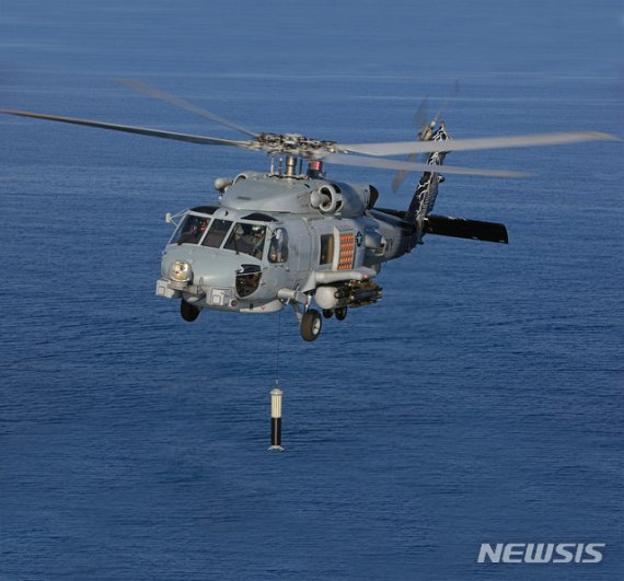 미국 록히드마틴 MH-60R 헬리콥터.뉴시스