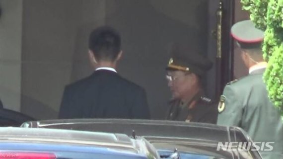 【서울=뉴시스】김수길 북한 인민군 총정치국장이 16일 오전 베이징에 도착했으며 중국측과 군사 문제에 대한 의견을 교환할 것으로 보인다고 NHK 방송이 보도했다. <사진 출처 ㅣ NHK> 2019.8.16