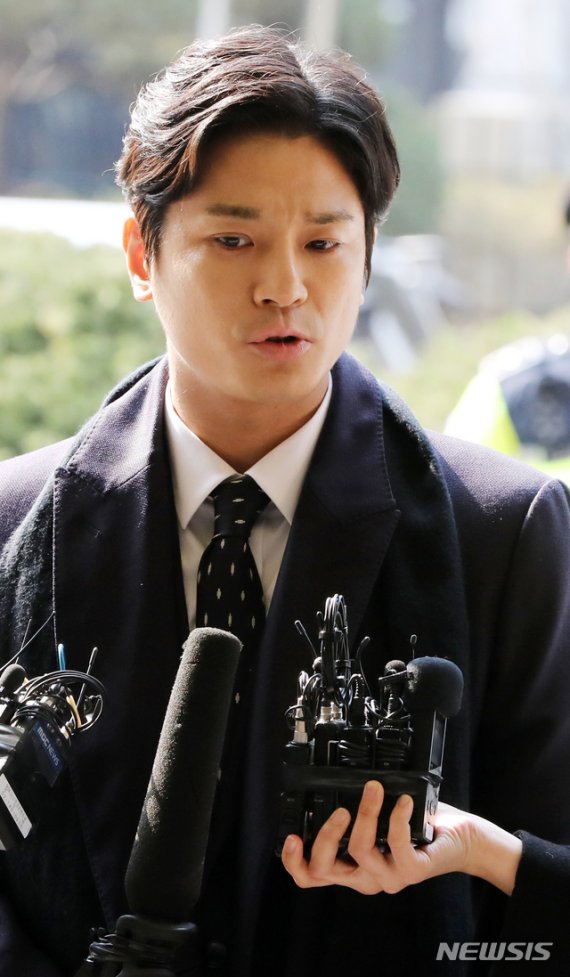지난 3월 김상교씨가 서울경찰청에 들어서고 있다./사진=뉴시스
