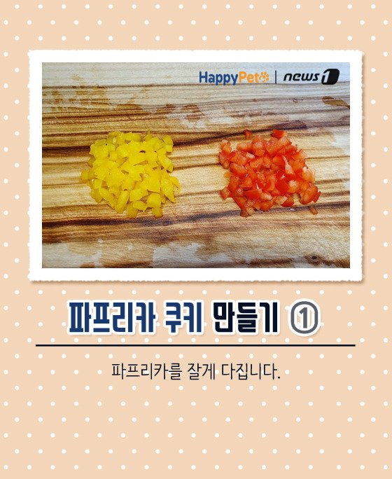 [펫카드] 강아지 간식 '파프리카 쿠키' 만들기