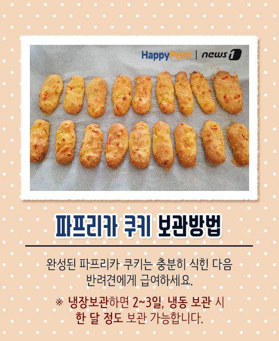 [펫카드] 강아지 간식 '파프리카 쿠키' 만들기