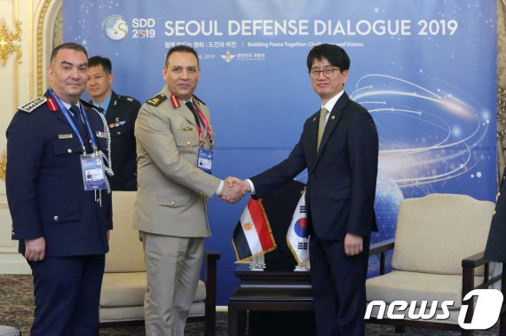 韓-이집트·슬로바키아·핀란드 국방차관회담…"한반도평화 지지"