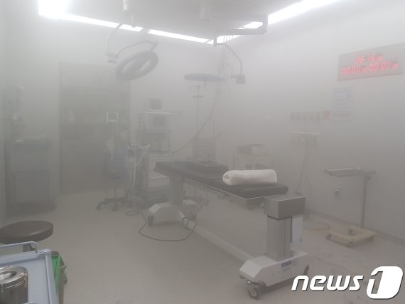 청주 종합병원 수술 회복실 화재.. 환자 134명 긴급대피