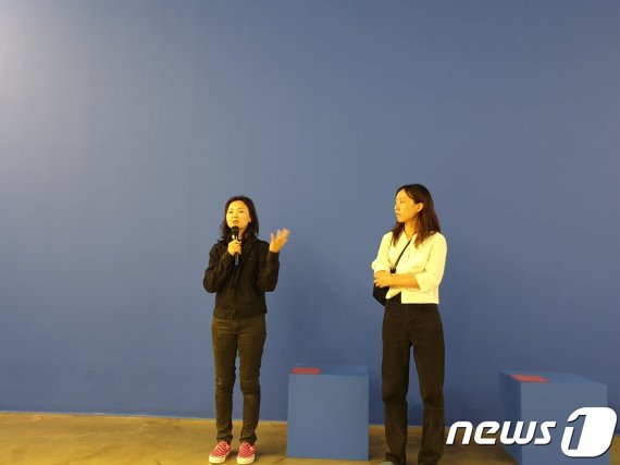 파트타임스위트의 이미연(왼쪽)과 박재영.© 뉴스1 이기림 기자