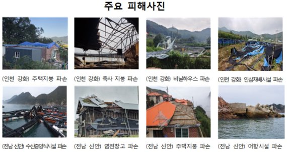 강화·신안군 특별재난지역 선포..."태풍 '링링'으로 100억 피해입어"