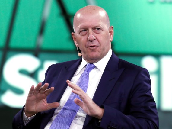 David Solomon, the CEO of Goldman Sachs, speaks during the Bloomberg Global Business Forum in New York City, New York, U.S., September 25, 2019. REUTERS/Shannon Stapleton /REUTERS/뉴스1 /사진=