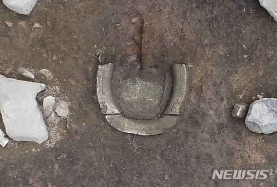 화천 계성리사지 3호 건물지 화덕시설 (사진 제공: 문화재청)