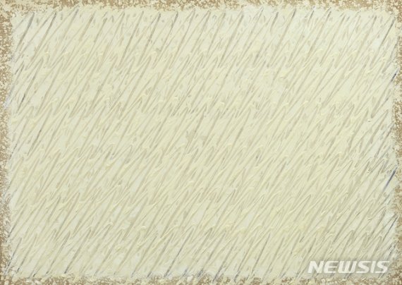 【서울=뉴시스】박서보묘법 No. 204-85마포에 유채, 연필65.1×90.9cm (30호)1억8200만원낙찰