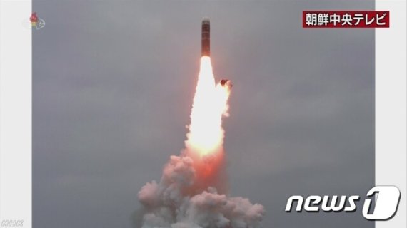 북한이 공개한 북극성 3형 <출처=NHK 갈무리?© 뉴스1 /사진=뉴스1